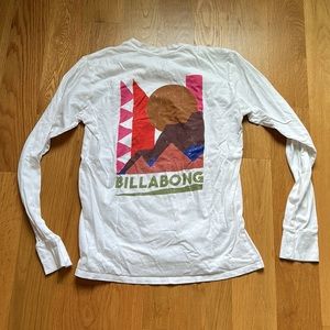 Billabong; white long sleeve t